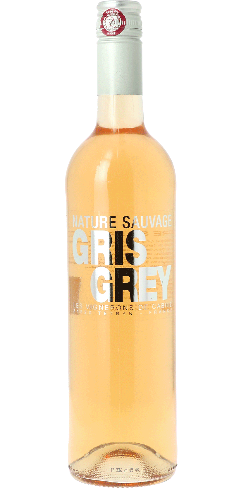 Nature Sauvage Gris Grey Les Vignerons de Cabrié - Rosé wijn 