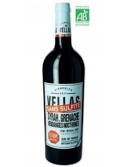 Vellas - Sans Sulfite - BIO - Vin Rouge 