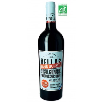 Vellas - Sans Sulfite - BIO - Vin Rouge 